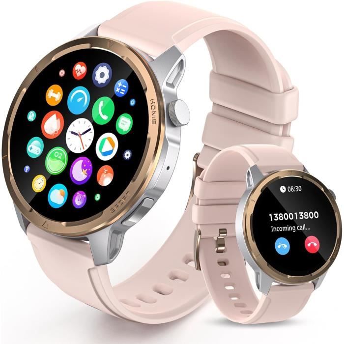 Montre Connectée AVUMD K56 PRO – Écran 1.39 Pouces, étanche, 128 Modes Sport, Cardio, Sommeil, SpO2