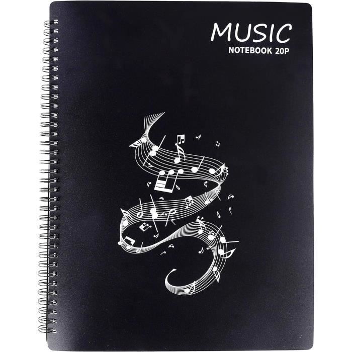Sac à Partitions De Musique Format A4 - étui Rangement Protecteur, Tissu Oxford, Motif Piano, Fermeture éclair