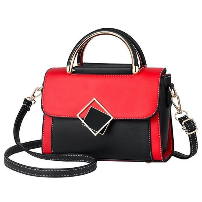 Sac à main Femme /Sac bandoulière Femme très Tendance Chic en Cuir  Synthétique - Noir - Achat / Vente Sac à bandoulière Femme Sac - Cdiscount