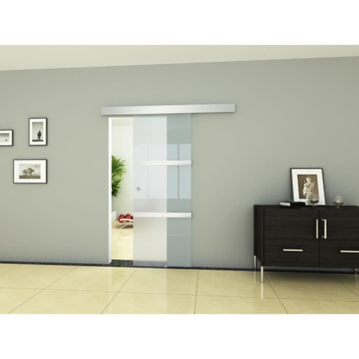 vidaXL Porte coulissante Verre et aluminium 178 cm