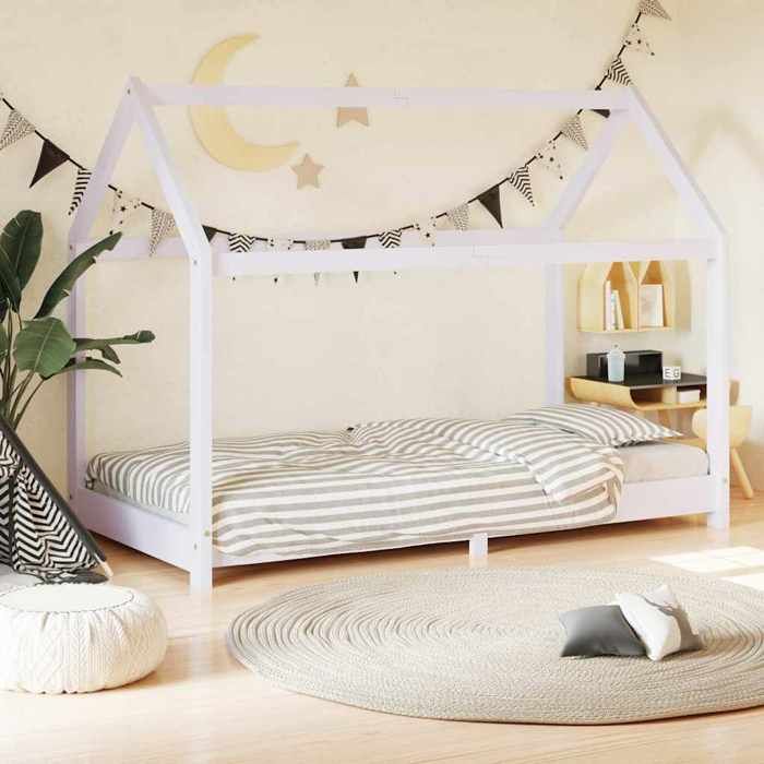 Cae de Lit d'enfant Lit Cabane d'enfant Structure de Lit pour Enfants
