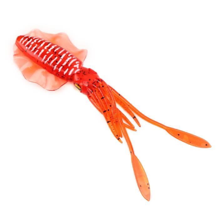 Leurres Souples Luminescents Pour Pêche En Mer - Calmar/poulpe, 10 Cm, Brillant La Nuit, Pour Jigging Et Trolling - 10