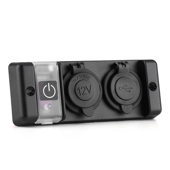Double Prise Allume-Cigare 12V 120W Avec USB QC3.0 PD Et Voltmètre LED - Chargeur Voiture 5 En 1