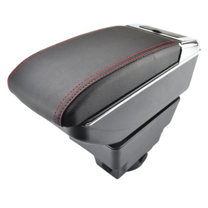 Accoudoir En Daim Noir Coutures Rouges Pour Corvette C7 Stingray Z06 ZR1 Grand Sport - Neuf