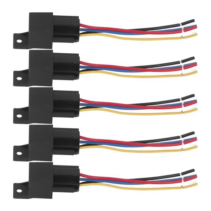Lot De 2 Relais De Retard Automobile 12V 40A 10s SPDT - Relais Temporisé Bougie Préchauffage