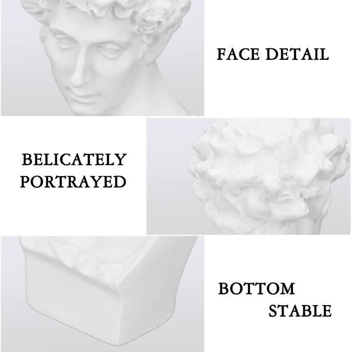 Mini Bustes De Compositeurs Classiques - Lot De 7 Statues En Résine (Beethoven, Mozart, Etc.) - Décoration D'intérieur 6,9 Cm - 9