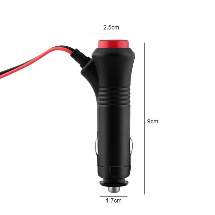 Fiche Allume Cigare 12v Male REARMASTER Allume-Cigare Adaptateur Alimentation Câble DC5.5x2.1mm Jack Plug Pour Moniteur Voiture Caméras De Recul CCTV Caméra LED Lumières Câble Allume-cigare 12V/24V