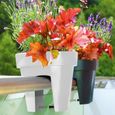 Pots de fleurs pour balcon terre cuite, jardinières, plantation balustrades 5L-1