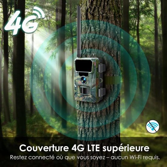 Caméra De Sécurité Intérieure WOLFANG 1080p - Détection Mouvement/Son, Audio Bidirectionnel, Vision Nuit, Wi-Fi 2,4G