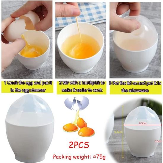 Pocheuse pour œufs Coupe Poach Silicone Jaune - Cdiscount Maison