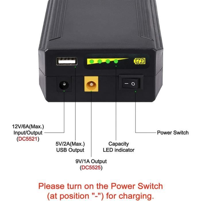 Batterie 3.7 V 2 Pièces-Batterie Lithium-ion Rechargeable 3.7v, 3800mah