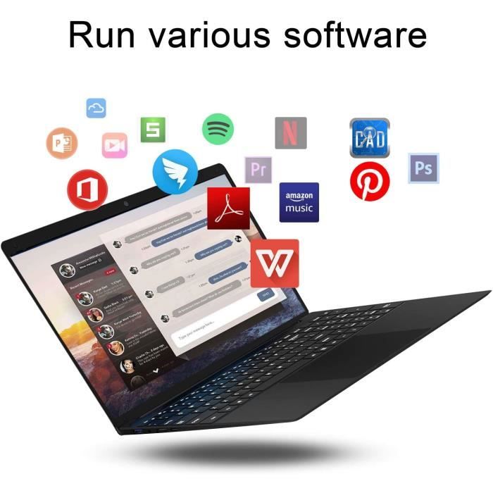 Ordinateur Portable 14.1 Pouces FHD，Laptop 1920*10801