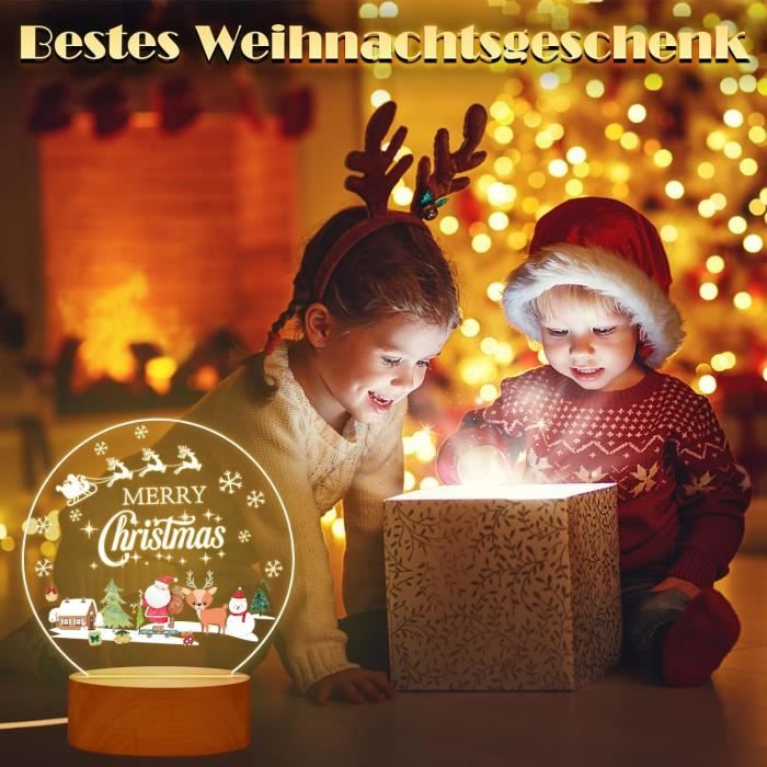 Veilleuse Bébé Noël Personnalisé Veilleuse Enfant Lampe De Chevet