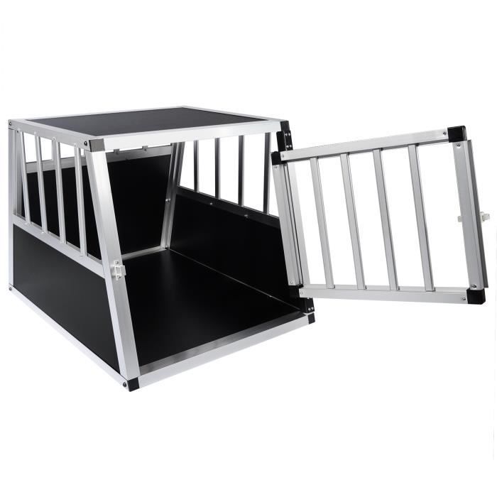 Doghead Boîte De Transport Chien Aluminium EG Comfort 95x75x63 Cm - Cage Voyage Robuste