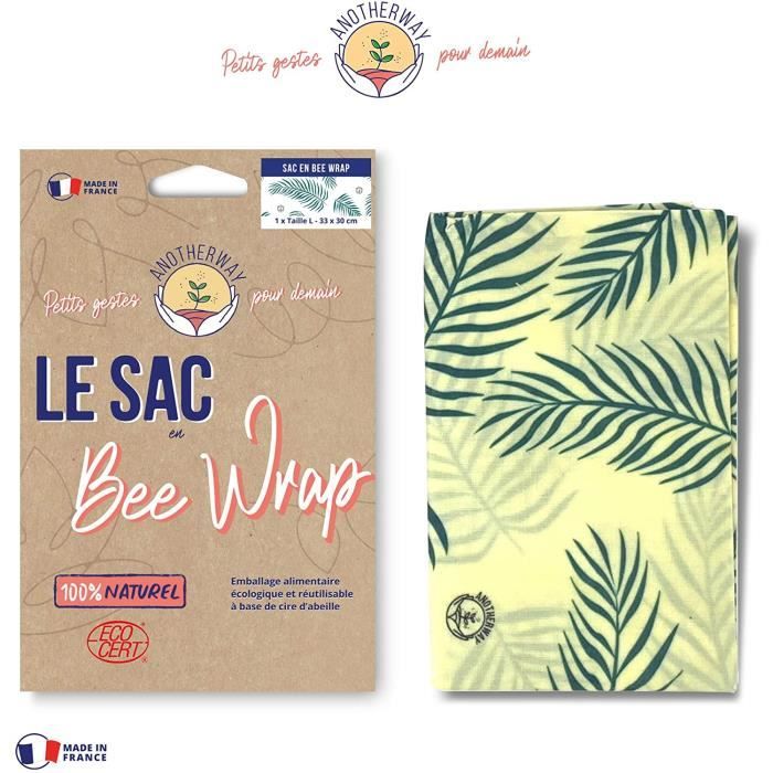 Sacs en Bee Wrap. Emballage alimentaire écologique