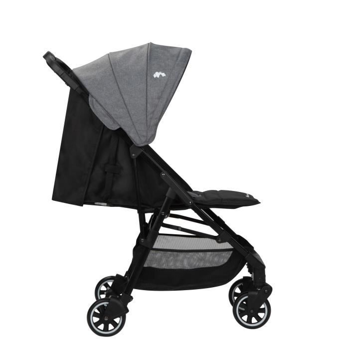 Poussette canne compacte noir automatique 3 à 5kg TEX BABY : la poussette à  Prix Carrefour