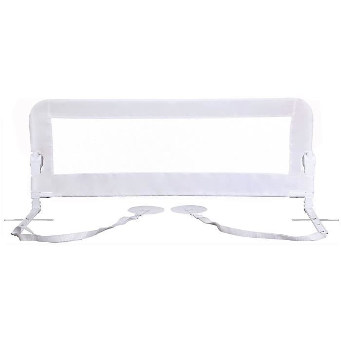 Safetots Barrière de lit double face Extra large Wit 140 cm de large x