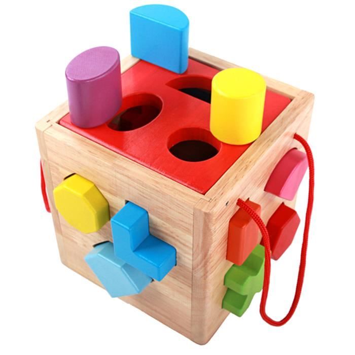 Sortino, jeu délicat de tri avec des blocs puzzle - jouets bois Selecta