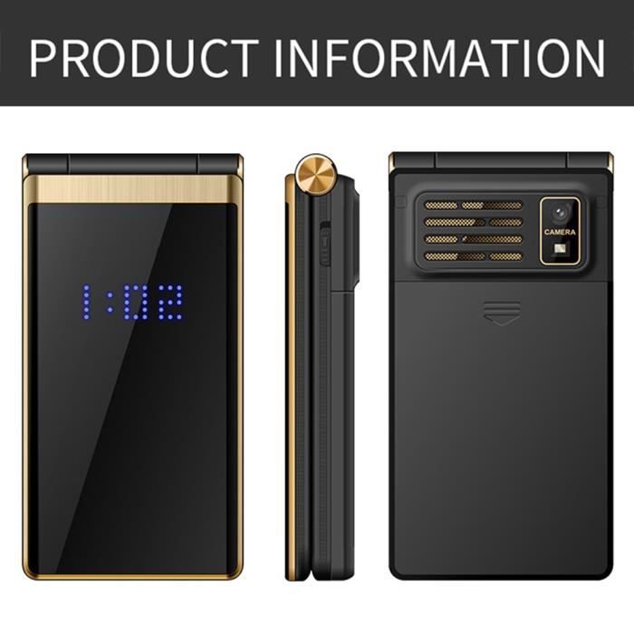 Lecteur MP4 Noir, écran tactile de 2,4 pouces, mémoire 8 Go, son Hi-Fi
