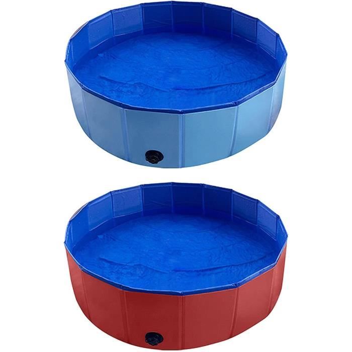 Piscine Pliable Pour Enfant - 150cm Pataugeoire En PVC Épais Sans Gonflage - Piscine Ronde Pour Chien - BaignoirePour Chien, Piscines Antidérapante - Jeu Aquatique D'été, Pour Enfant, Chiens, Familles