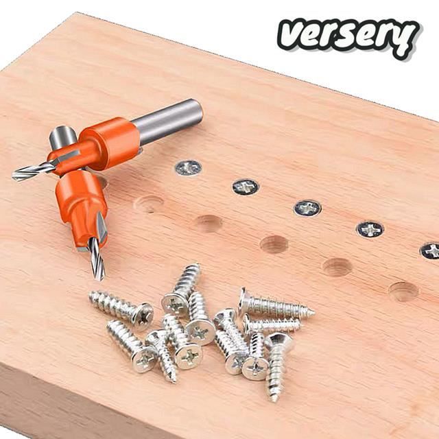 VISSEUSE - DEVISSEUSE,3.0mmX10mm--Foret étagé, trou conique, vis ...