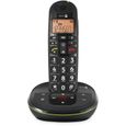 DORO Téléphone sans fil PhoneEasy 105wr - Système de répondeur avec ID d'appelant - DECT\GAP - Noir-2