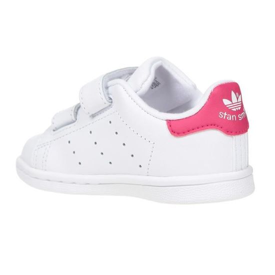 Baskets Stan Smith Bebe Fille ADIDAS ORIGINALS Blanc Cuir Lacets Cdiscount Chaussures