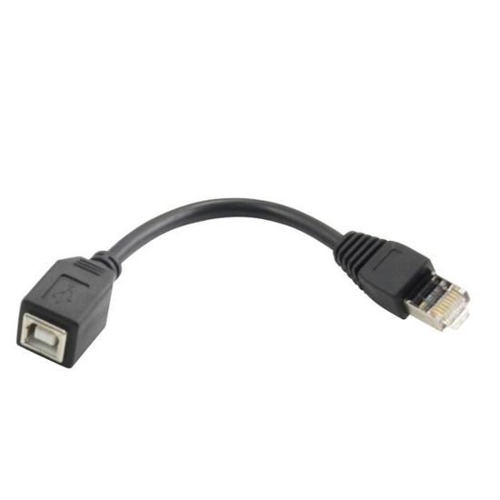Usb Standard B Femelle Prise Reseau Rj45 Imprimante Fil Cable Scanner Extension Achat Cable Telephone Pas Cher Avis Et Meilleur Prix Cdiscount