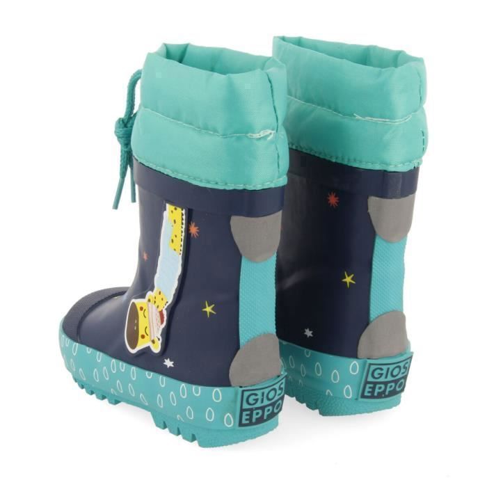 Bottes de pluie b b gar on GIOSEPPO Husavik Bleu Azul