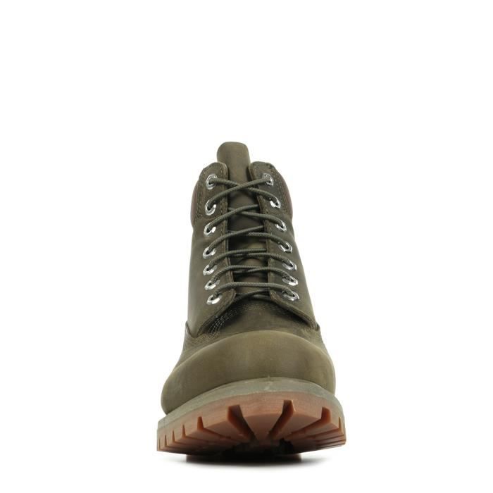 Bottine Homme Timberland 6 inch Premium Boot Olive full grain Impermeable Isolation PrimaLoft 400 g Olive full grain Cdiscount Chaussures
