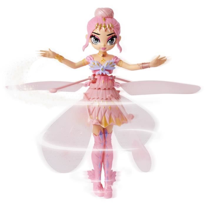 HATCHIMALS PIXIES CRYSTAL FLYERS 6059523 Fee volante magique avec socle Rose Poupee qui vole jouet enfant Cdiscount Jeux Jouets