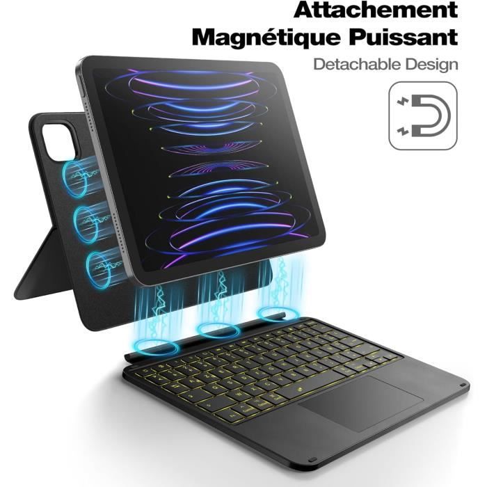 Dracool Magic Keyboard pour iPad Air 4 et iPad Pro 11 avec Pavé Tactile  Rétroéclairé Keyboard Clavier Bluetooth - Français AZERTY - Cdiscount  Informatique