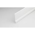 Plinthe souple en PVC grande qualité de MadeInNature®, Blanc, hauteur 70 mm, longueur (8ml, Blanc) -3