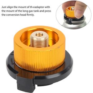 Petit Connecteur Gaz Extérieure Poêle - Adaptateur De Bouteille De Gaz De Camping Conversion Tte De Buse Rechaud De Cartouche De Vanne Pour Cuisinire Gaz Rchaud De Camping 65083761