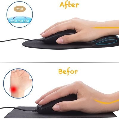 Surface Lycra Précise Tapis De Souris Ergonomique Avec Repose-Poignet - Grand Format 28x21cm Pour Bureau Ou Gaming Tapis Gaming Grand Format