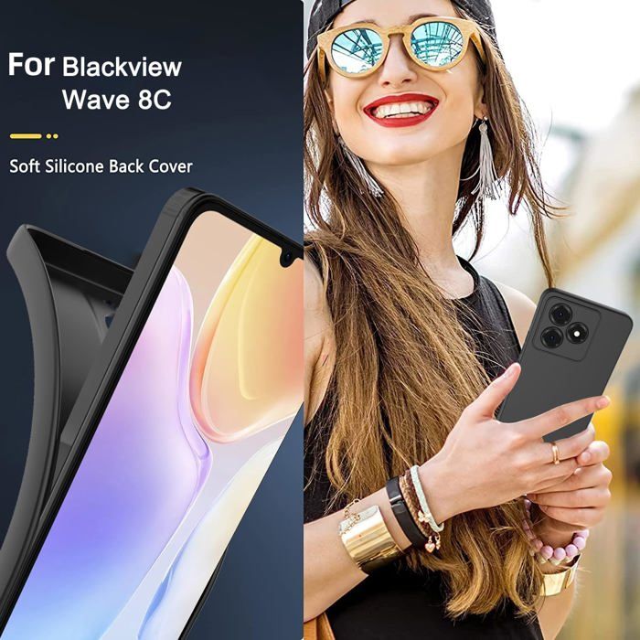 Cover For Blackview Wave 8C (6.56") + Screen Protector(2