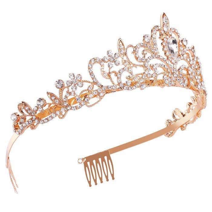 HTAIGUO Couronnes D'anniversaire Pour Femme Cadeau Couronne De Joyeux Anniversaire Filles Diad Mes Et Couronnes Anniversaire Reine Sash Diad Me D Or