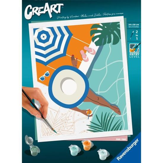 Ravensburger CreArt – Peinture Par Numéros Berlin 24x30 Cm – Kit Complet Avec 19 Pots, Pinceau, Vernis, Dès 12 Ans