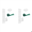2X Kit de Joint de Fenêtre de Climatiseur, Climatiseur Portable, Couvercle Incliné Inclinable, Tissu de Sortie de Climatiseur de