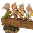 Figurine 7 Nains - Homeward Bound - Disney Tradition by Jim Shore - Effet bois - Blanche Neige-0
