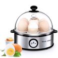 Cuiseur à œufs Électrique Sweet Alice 360 W Appareil Vapeur sans BPA pour 1 à 7 œufs Doseur et Perce-oeufs Inclus-0