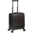 valise cabine 4 roues avec compartiment PC Noir - Snowball.-0