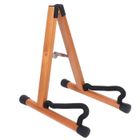 Gaetooely Pied de guitare en alliage daluminium 190mm Trepied pliant Supporter support guitare acoustique electrique Guitare basse Instrument de musique Stand Hange