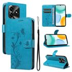 AUTREMENT Housse pour Honor X5C PLUS, Coque Etui Protection Premium en Cuir PU,Fermeture Magntique Bleu vert COQUE TELEPHONE