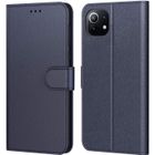 Coque Xiaomi Mi 11 Lite 4G / 5G Bleu ,AURSTORE Housse avec languette Etui Pochette En Cuir PU Multifonction,Protection En 360