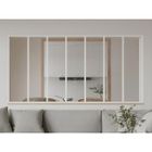 VENTE-UNIQUE Verrière atelier en aluminium thermolaqué - 210x105 cm - Blanc - BAYVIEW