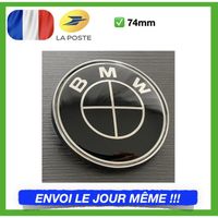 LOGO Noir Pour BMW Coffre 74 mm Emblème Insigne Noir