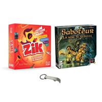 Lot de 2 jeux de voyage Saboteur La Mine se Rebelle + Zik Nouvelle Edition - Blumie Shop