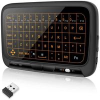 Welltop 2.4Ghz Mini clavier sans fil Touchpad Combo Télécommande de souris plein écran rechargeable pour Android TV Box