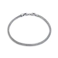 Simple 925 Sterling Silver Chain Foxtail Wheat Bracelet Pour Starter Charme s’adapte perles européennes pour les femmes 8 pouces